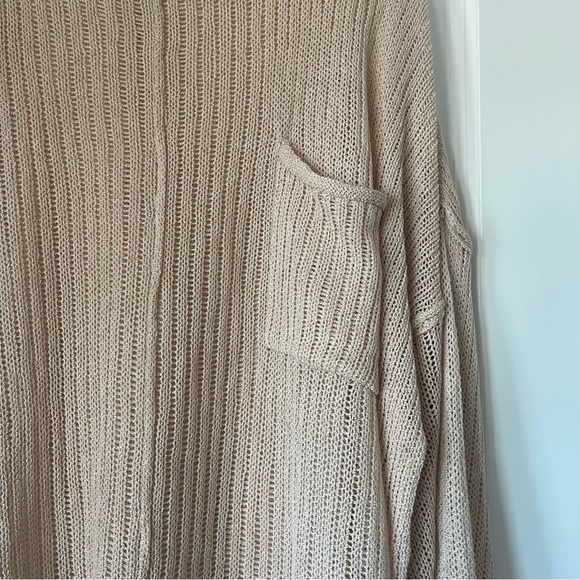 *boutique* Petal Dew distressed beige sweater 2X - Picture 8 of 9